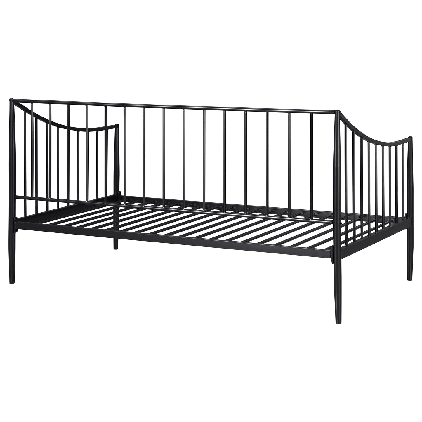 Newbury Metal Twin Daybed Bed Frame Matte Black