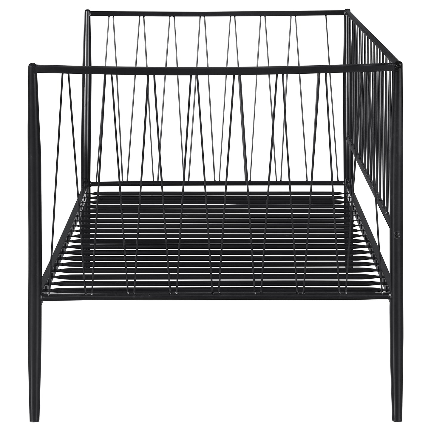 Richland Metal Twin Daybed Bed Frame Matte Black