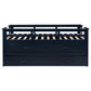 Carlsbad Wood Twin Captains Bed With Trundle Navy Blue