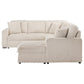 Devonshire Sleeper Sectional Sofa Storage Chaise Camel