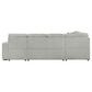 Devonshire Sleeper Sectional Sofa Storage Chaise Grey