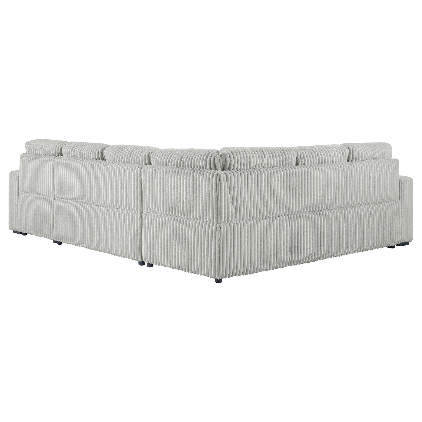 Devonshire Sleeper Sectional Sofa Storage Chaise Grey