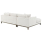 Geneva Boucle Upholstered Sectional Chaise Sofa Sand