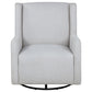 Serra Boucle Upholstered Swivel Glider Recliner Dove Grey