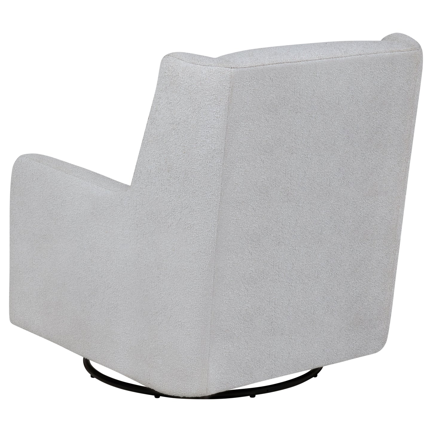 Serra Boucle Upholstered Swivel Glider Recliner Dove Grey