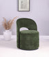 Harjo Velvet Upholstered Swivel Accent Chair Olive Green