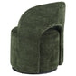 Harjo Velvet Upholstered Swivel Accent Chair Olive Green