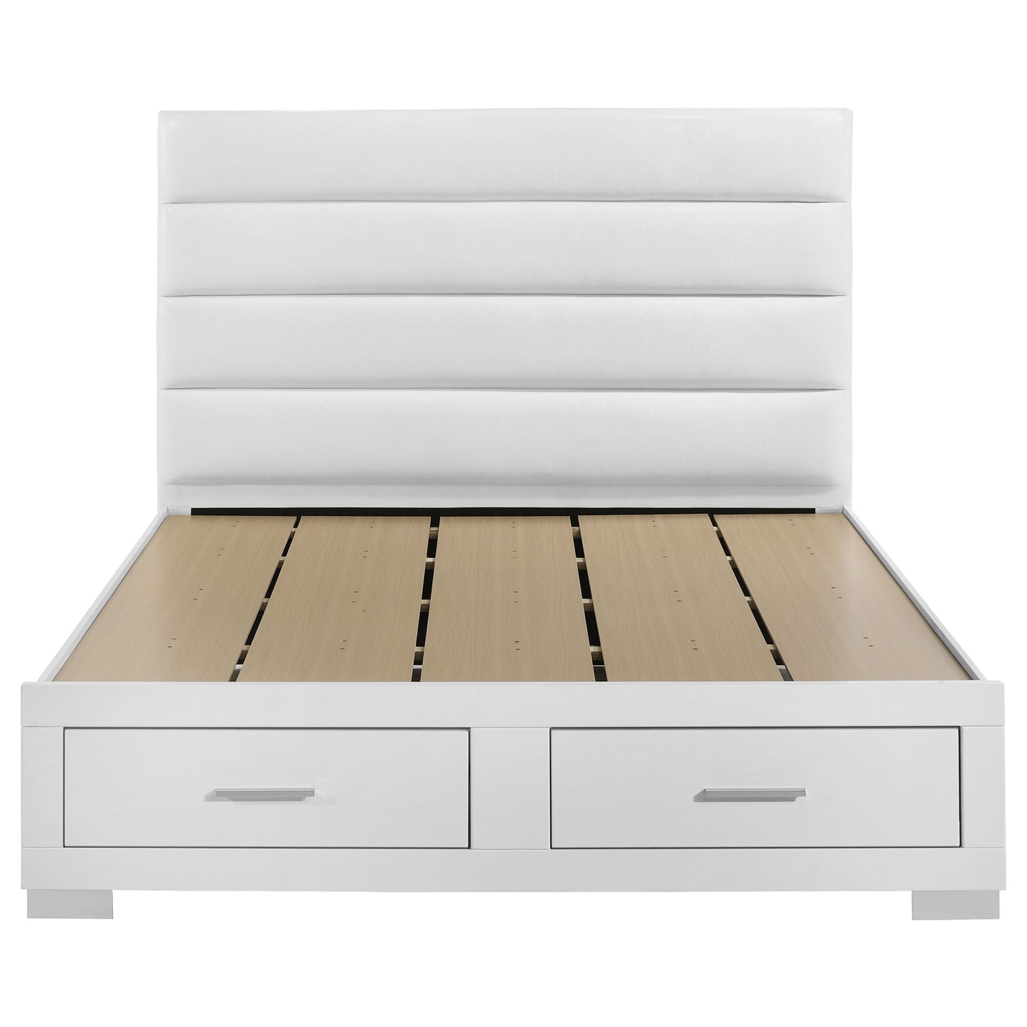 Felicity Queen Storage Bed White High Gloss