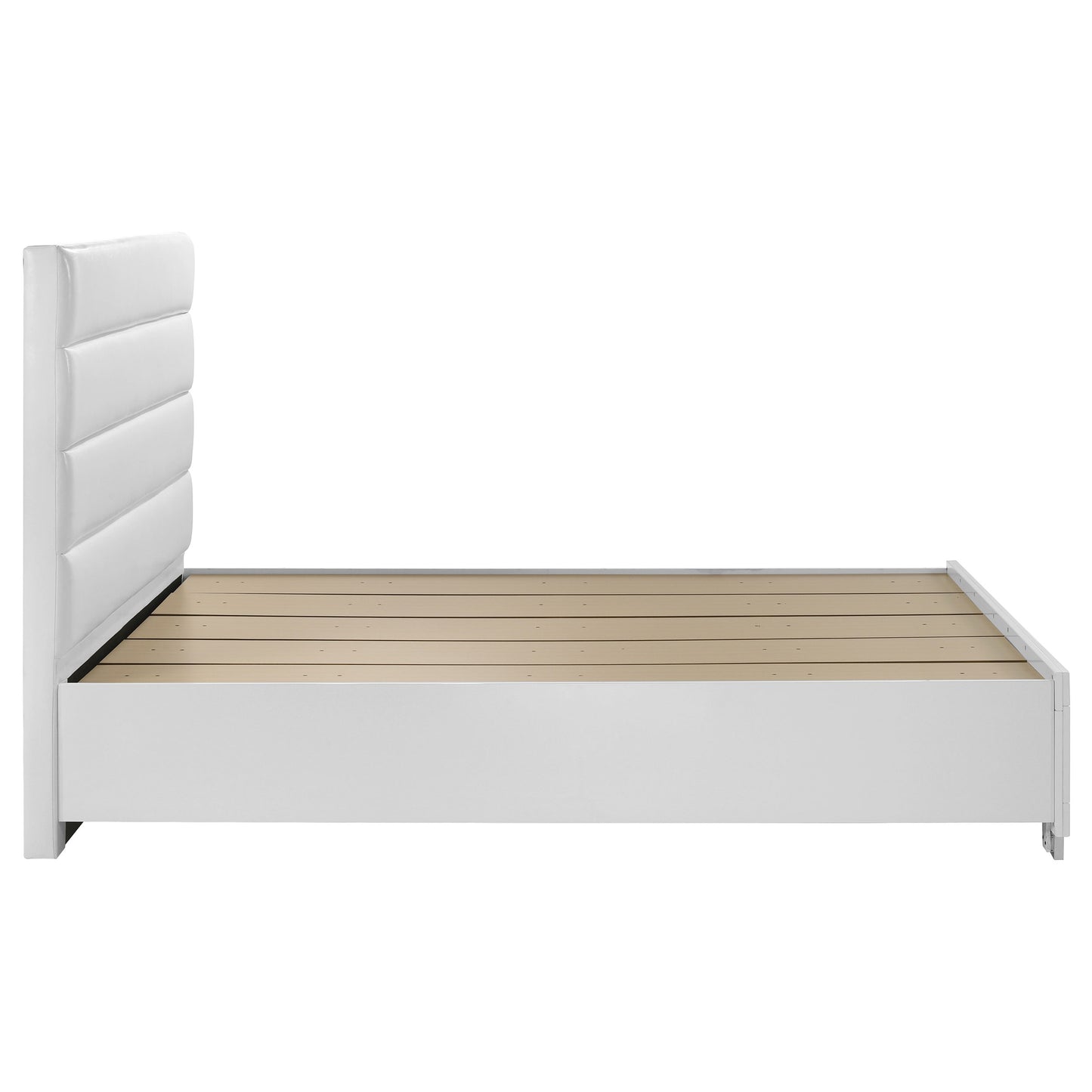 Felicity Queen Storage Bed White High Gloss