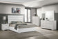 Felicity 53-inch Upholstered Queen Platform Bed White