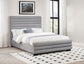 Patricia 58-inch Boucle Upholstered Eastern King Bed Grey