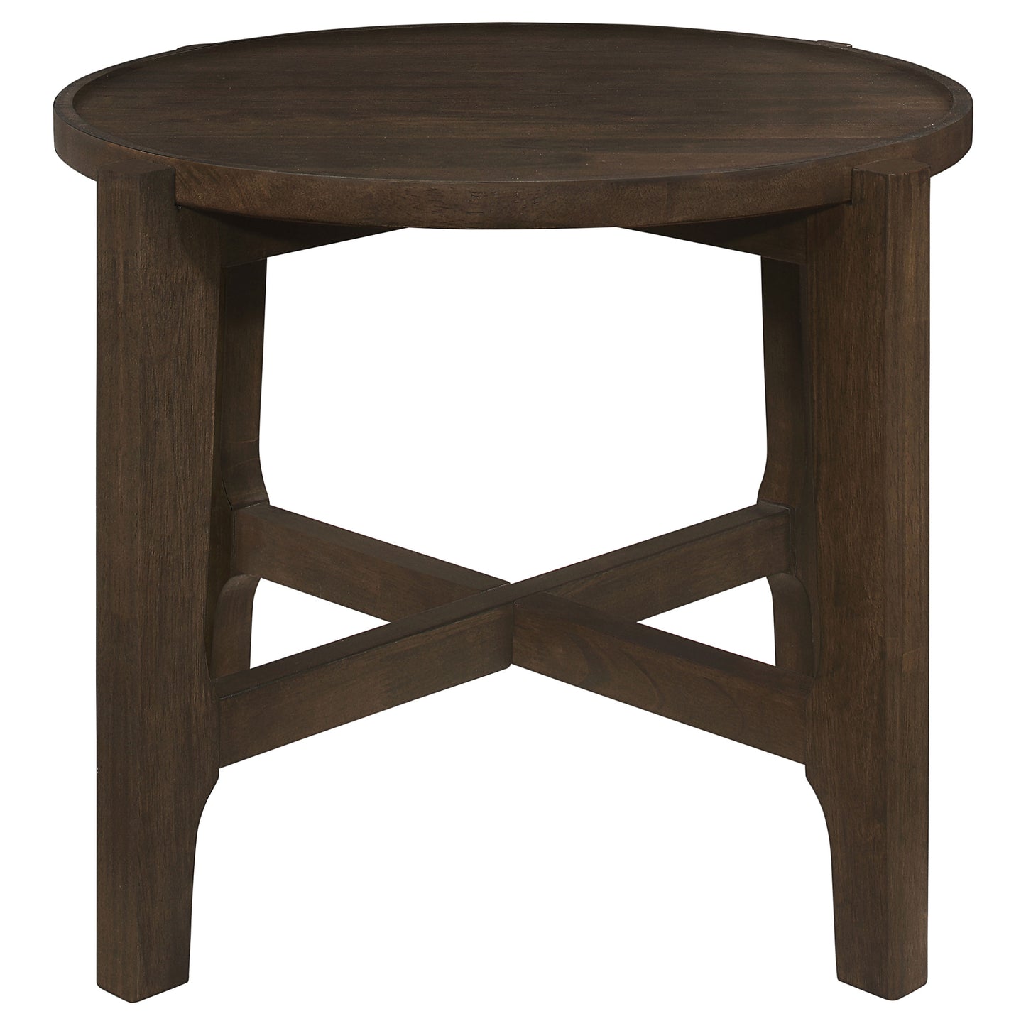 Cota 2-piece Solid Wood Coffee and End Table Set Dark Brown