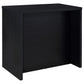 Topanga Engineered Wood Freestanding Home Bar Black