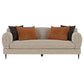 Jade 2-piece Chenille Upholstered Sofa Set Latte