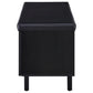 Brixton 2-door Padded Entryway Shoe Storage Bench Black