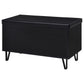 Brixton 2-door Padded Entryway Shoe Storage Bench Black