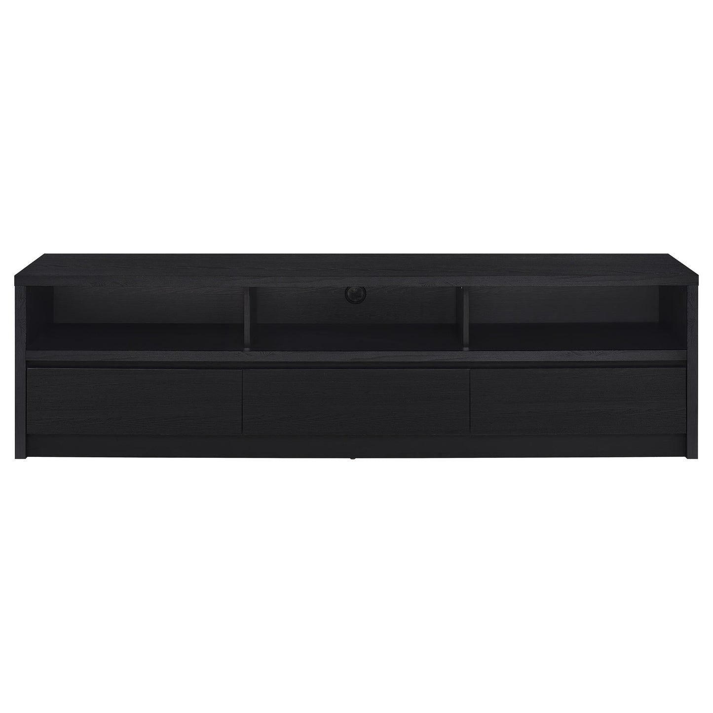 Rutland 78-inch 3-drawer TV Stand Media Console Black