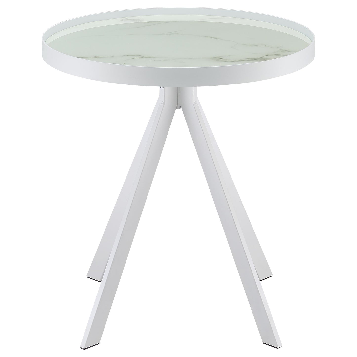 Briggs 2-piece Round Coffee and End Table Set White