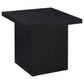 Max Square Engineered Laminate End Side Table Black