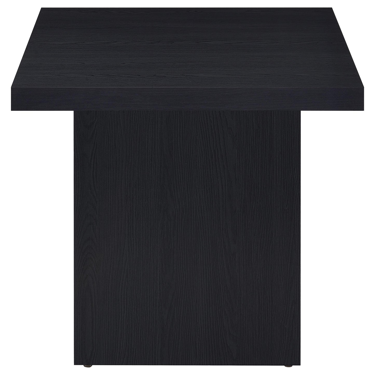 Max Square Engineered Laminate End Side Table Black