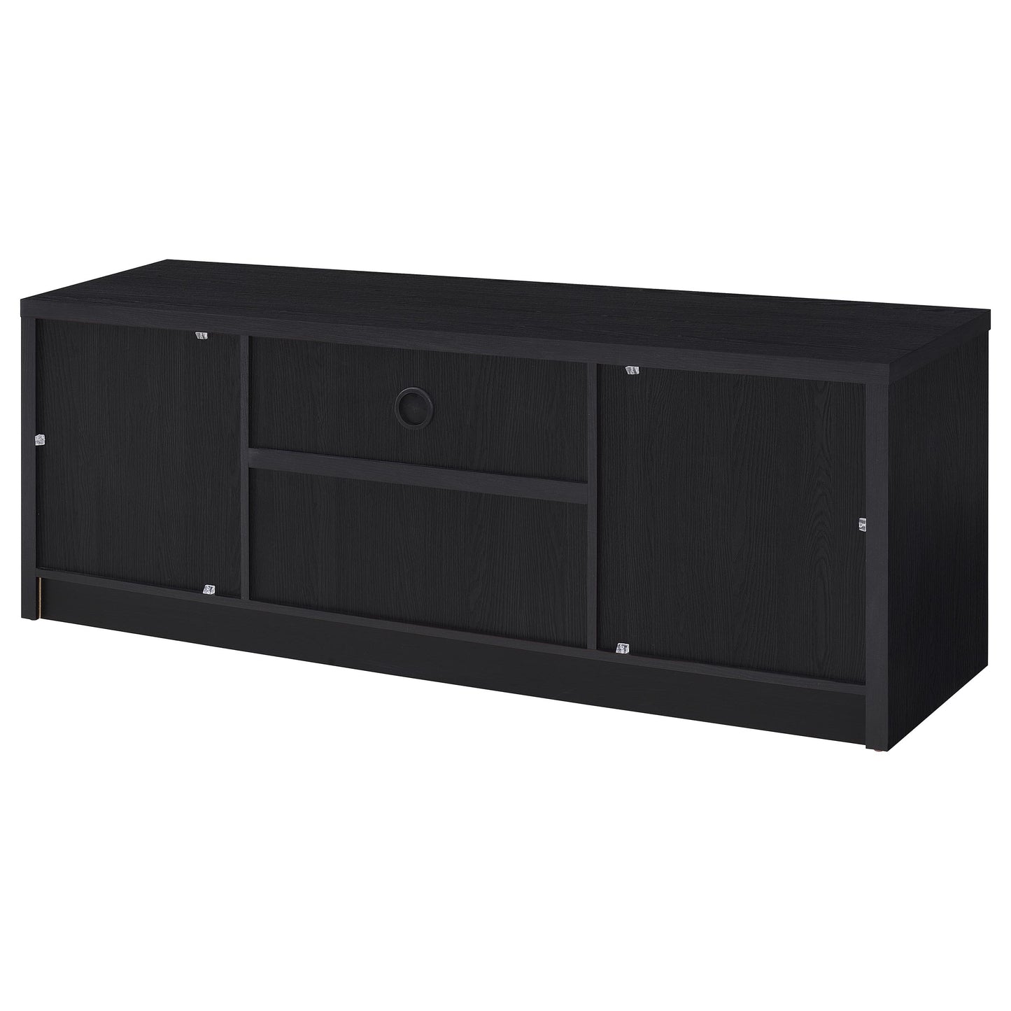 Winfield 60-inch 2-door TV Stand Media Console Black