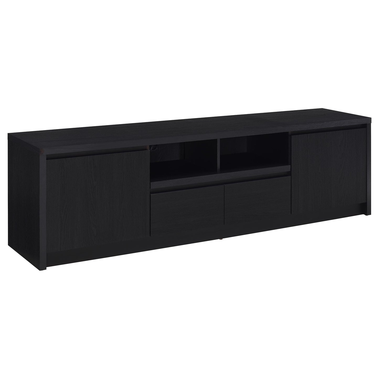 Winfield 78-inch 2-door TV Stand Media Console Black