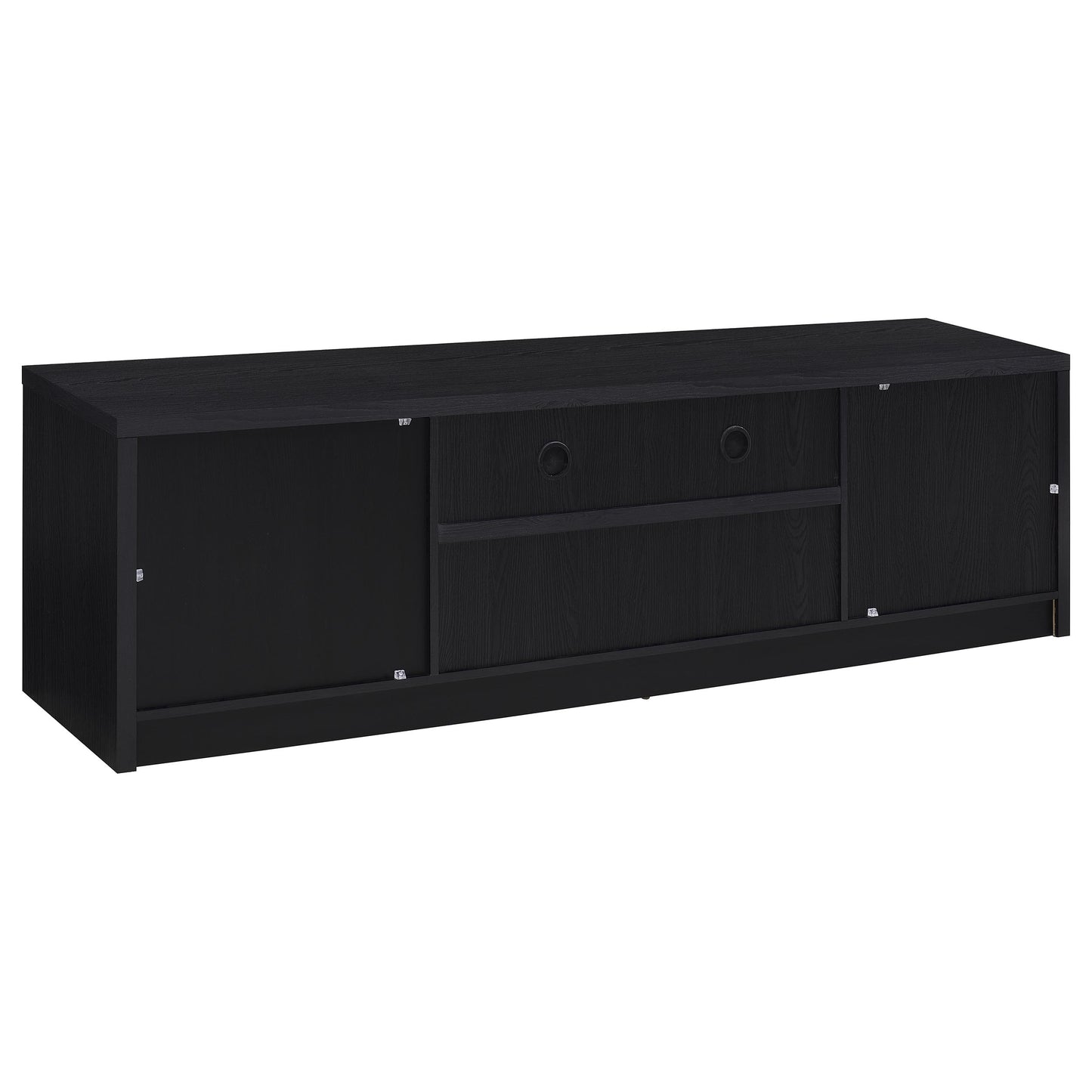 Winfield 78-inch 2-door TV Stand Media Console Black