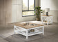 Hollis 2-piece Square Coffee and End Table Set White