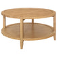 Camillo 3-piece Round Coffee and End Table Set Maple