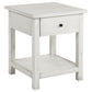 Payne 2-piece Coffee and 1-drawer End Table Set White