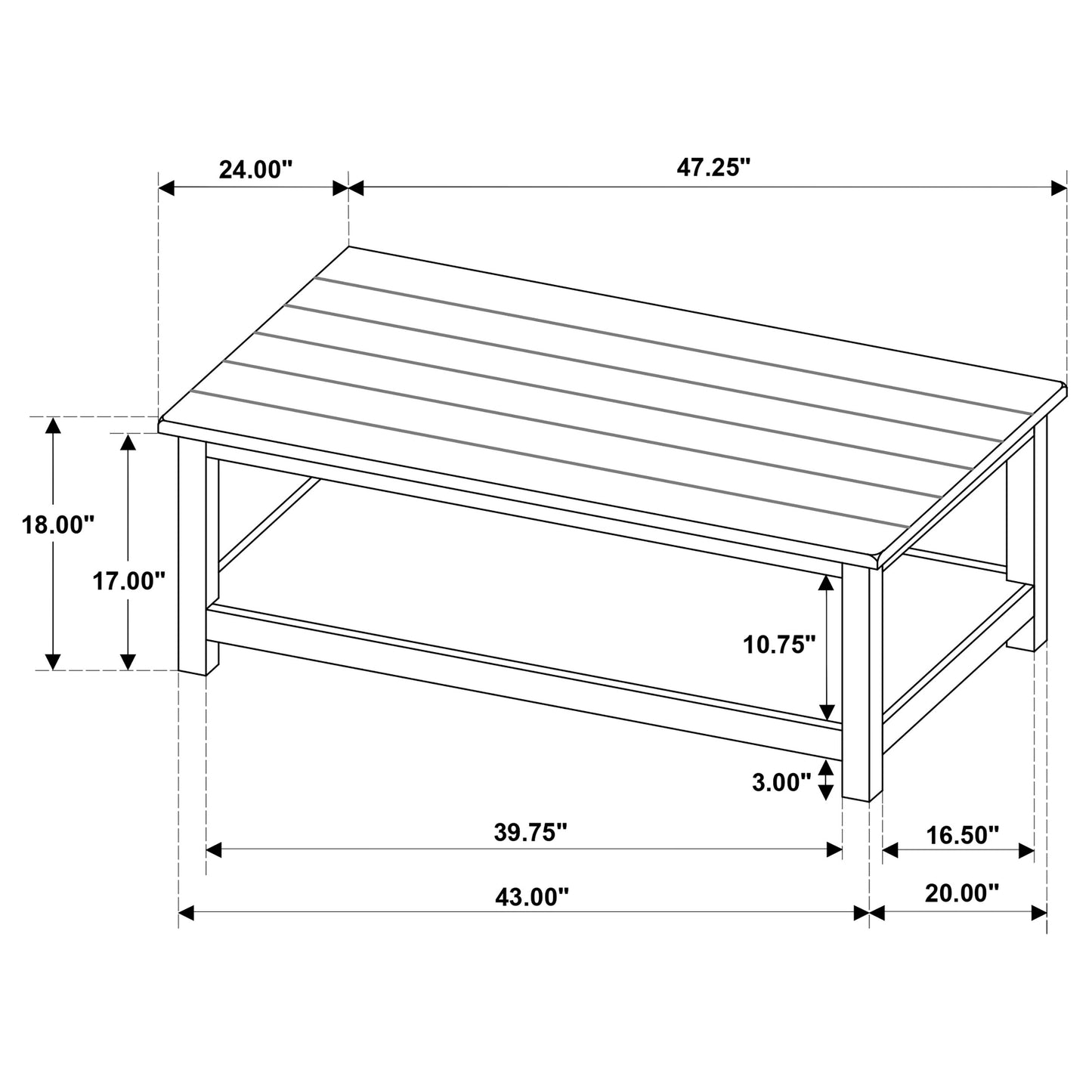 Payne 2-piece Coffee and End Table Set Distressed White