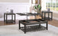 Cliffview 3-piece Lift Top Coffee and End Table Set Grey