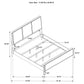 Arini 4-piece Eastern King Bedroom Set Cream and Sand Wash