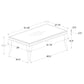 Carone 3-piece Glass Top Coffee and End Table Set Black