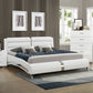 Jeremaine Upholstered California King Sleigh Bed White