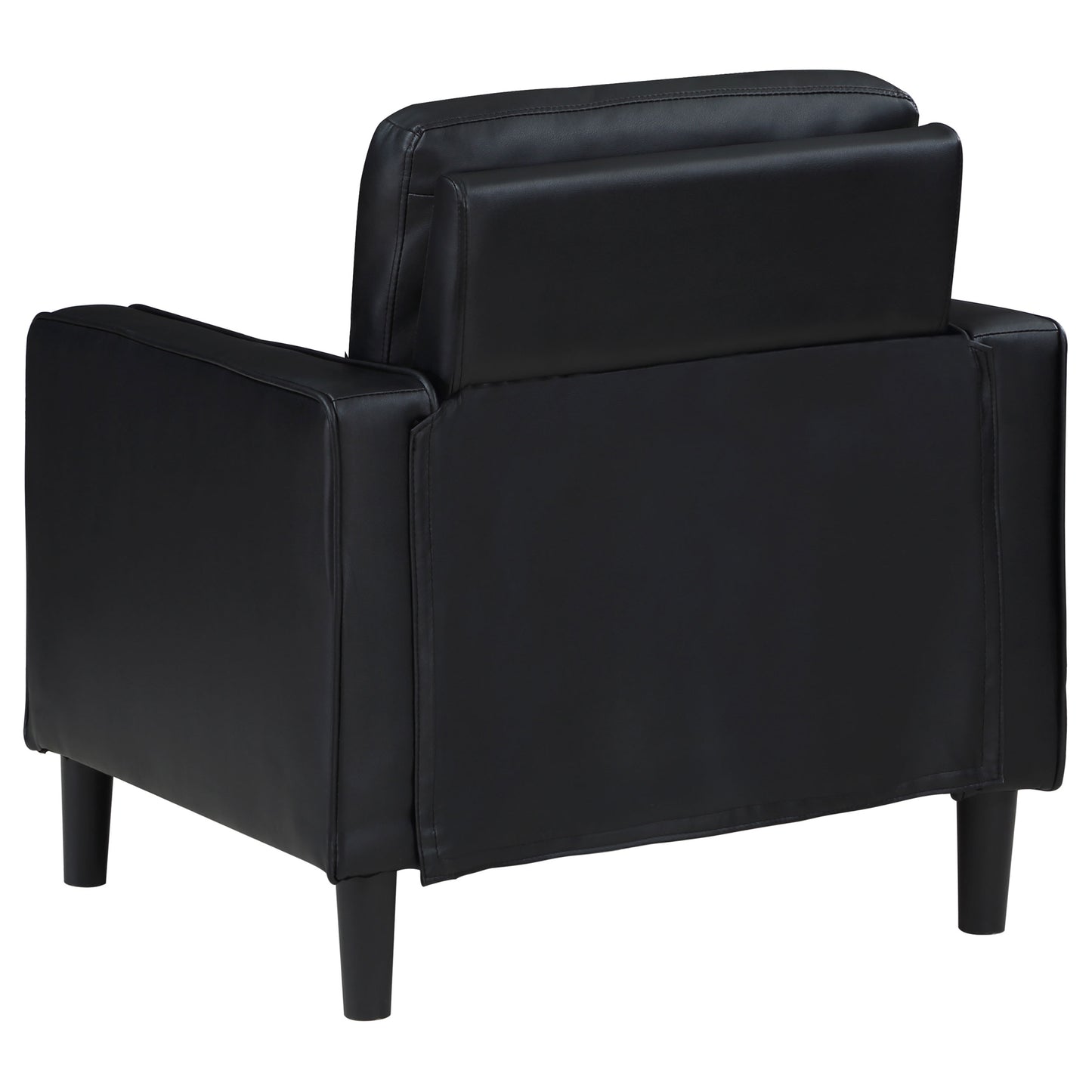 Ruth Upholstered Track Arm Accent Chair Black