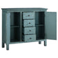 Rue 4-drawer Wood Trellis Accent Storage Cabinet Blue