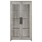 Alejo 2-door Engineered Wood Tall Cabinet Grey Driftwood