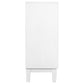 Gambon 2-door Wood Honeycomb Pattern Accent Cabinet White